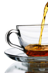 Tea Flowing - Teapot and cup