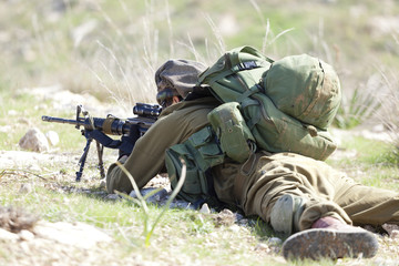 Israeli soldier training