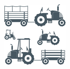 Tractor, vector