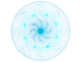 Abstract fractal wreckage, digital artwork for creative graphic design