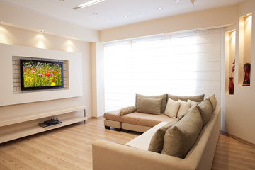 Luxury Living Room, Modern Interior