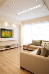 Luxury Living Room, Modern Interior