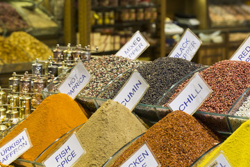 Turkey, Istanbul, Spice Bazaar, turkish spices for sale
