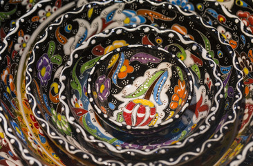 Traditional Turkish ceramics on the Grand Bazaar