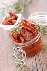 dry tomato and rosemary