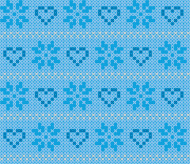 Christmas and winter seamless background with detailed pattern made from stitches for cards, wrapping, web page backgrounds, textile designs, fills, banners, events invitation, menus, posters, prints