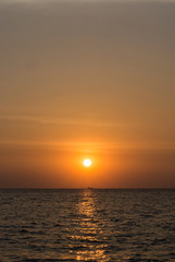 sunset sea