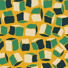 Seamless pattern - pastel bricks