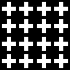 Seamless Cross Pattern, vector illustration