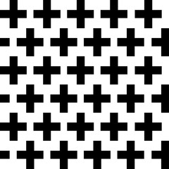 Seamless Cross Pattern, vector illustration