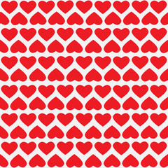 Valentine's seamless pattern with hearts