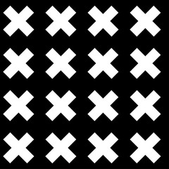 Seamless Cross Pattern, vector illustration