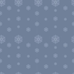 creative snowflakes seamless vector pattern