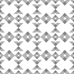 Seamless black and white background with abstract geometric shapes