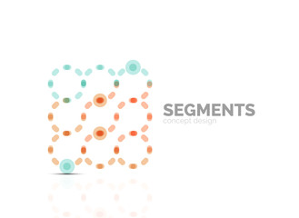 Vector outline minimal abstract geometric logo