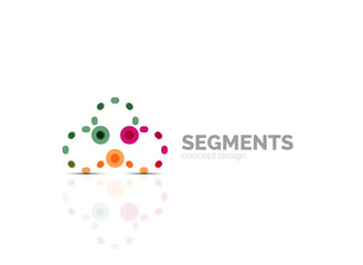 Vector outline minimal abstract geometric logo