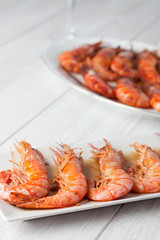 Baked prawn dish