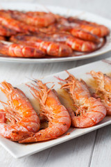 Baked prawn dish