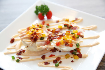 bacon and egg english muffins