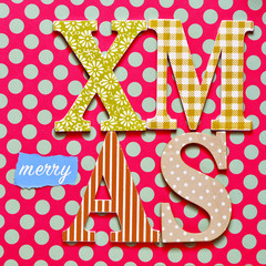 text merry christmas on a colorful background