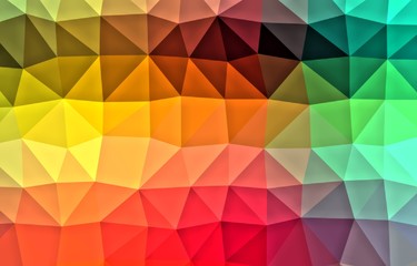 Abstract color polygonal triangle patterns.
