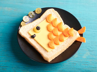 Toastfisch mit Käse
