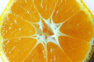 Tangerine close up