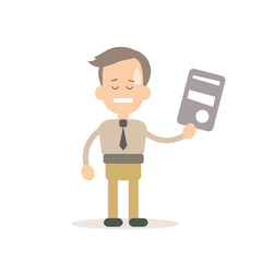 Businessman vector illustration in flat style