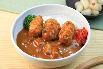 カキフライカレー