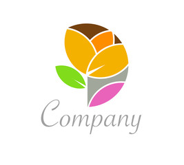 Beauty flower logo business
