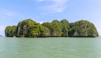 Fototapeta na wymiar Scenery of Phang Nga National Park in Thailand