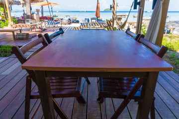 Beach bar at tropical island