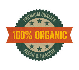 Label with the text Organic