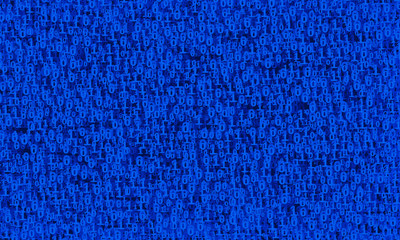 Blue background of digits