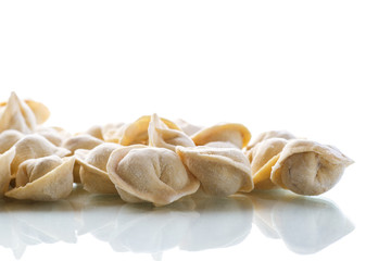 uncooked meat dumplings 