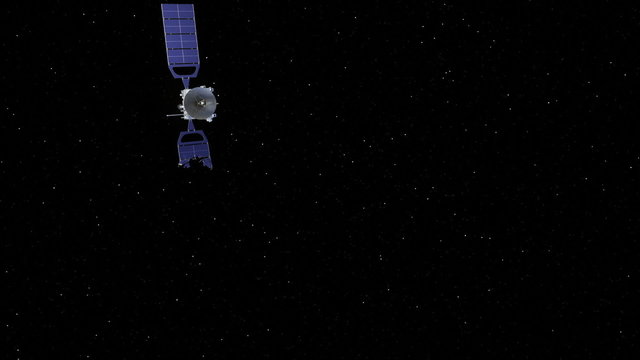 Broken Satellite Falling To Earth
