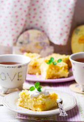 millet and dried apricot  pudding