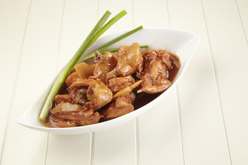 red wine ginger chicken