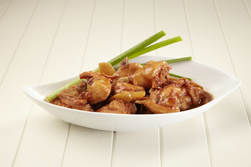 red wine ginger chicken