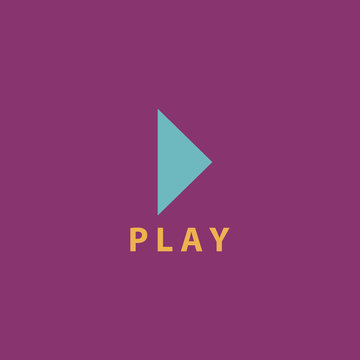 Play button flat icon