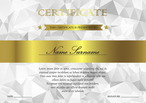 Certificate and diploma template