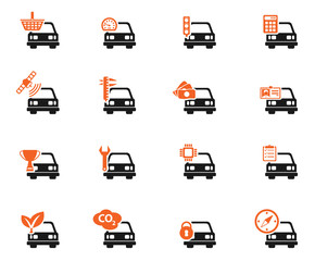 Car service simply icons