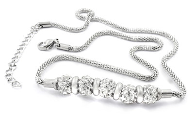 Steel silver necklace
