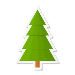 Abstract Fir Tree – Sticker Icon