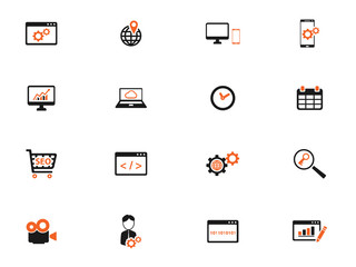 SEO and development simply icons