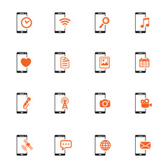 Smartphone simply icons