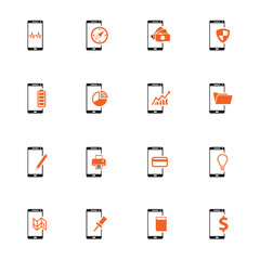 Smartphone simply icons