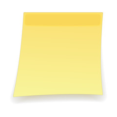 Square yellow sticker cartoon icon