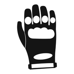 Paintball glove simple icon