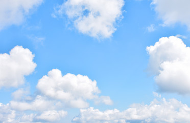 Obraz na płótnie Canvas Blue sky with cloud background